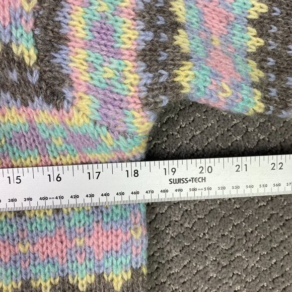 Vintage Braemar Sweater Women's 36 Scottish Shetland Wool Crewneck Fair Isle - Picture 8 of 9